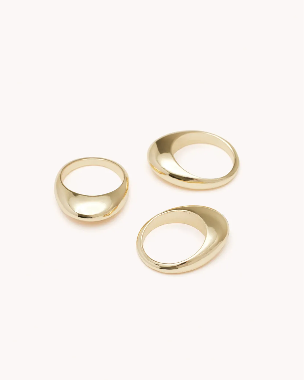 ALEXANDRIA RING 3 PACK - GOLD