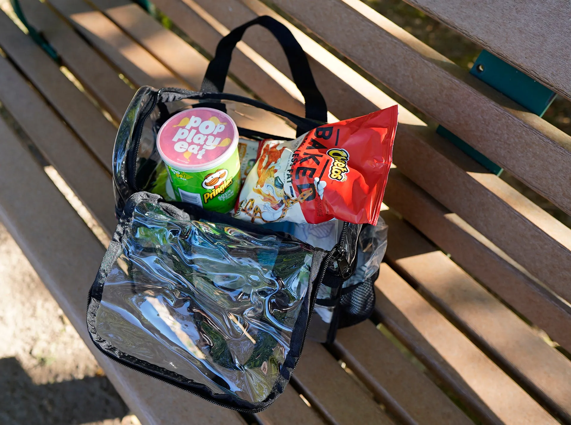 Amaro Double Compartments Clear Lunch Bag