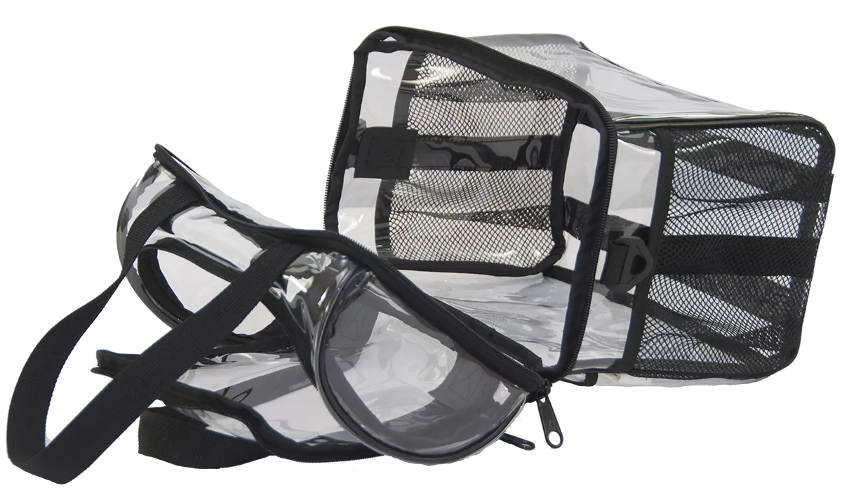 Amaro Double Compartments Clear Lunch Bag