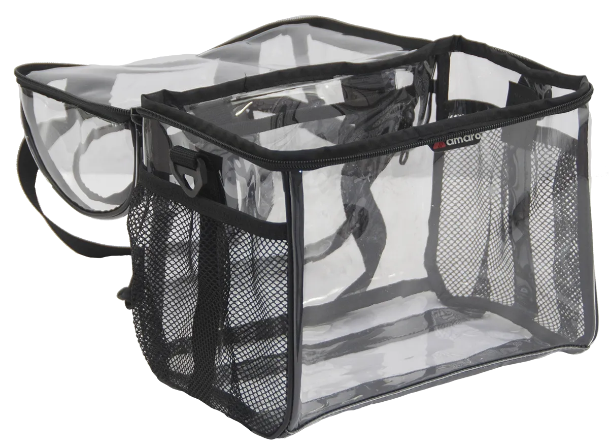 Amaro Double Compartments Clear Lunch Bag