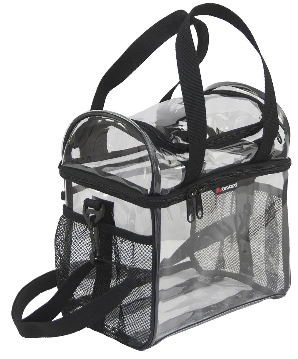 Amaro Double Compartments Clear Lunch Bag