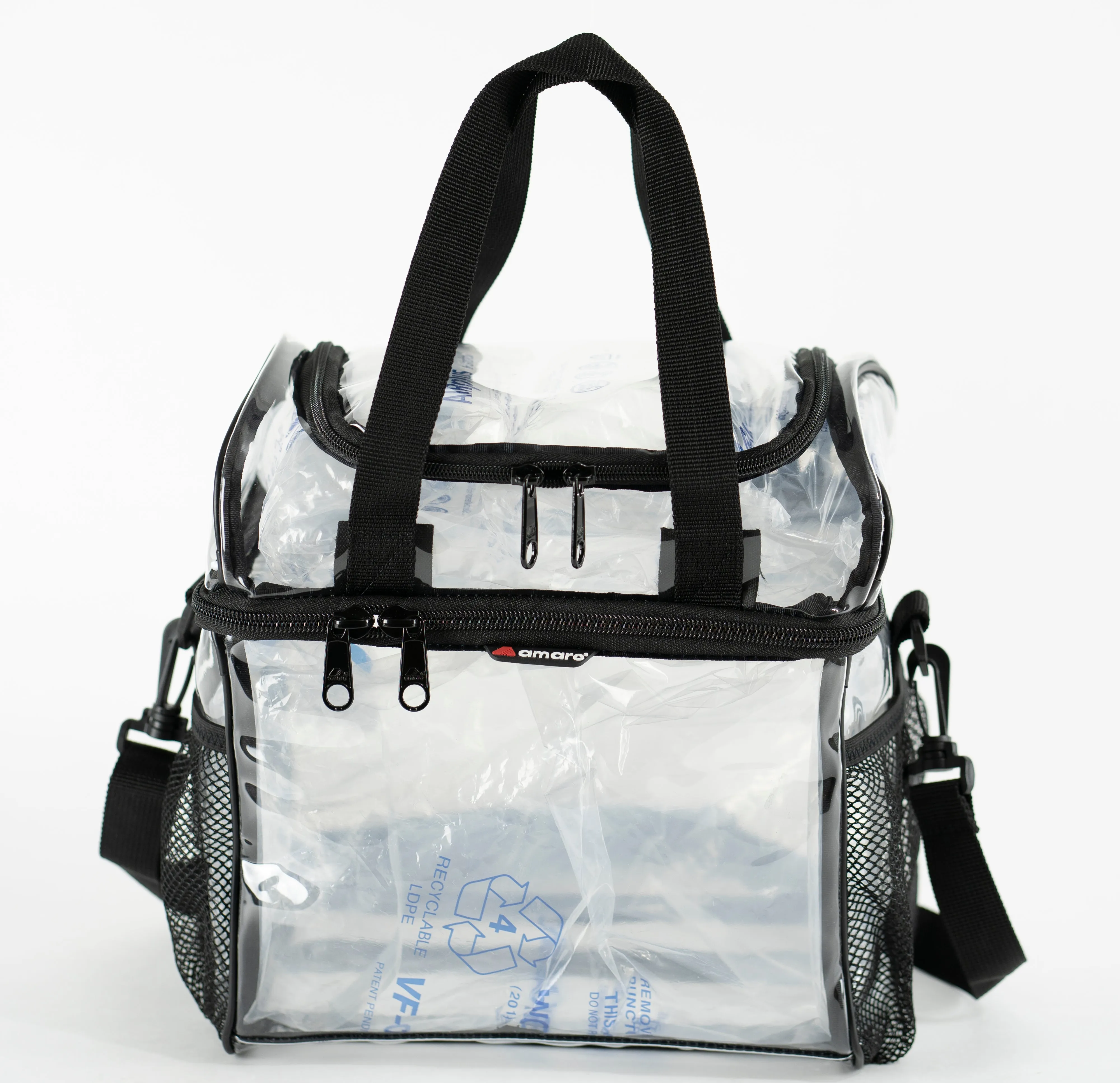 Amaro Double Compartments Clear Lunch Bag
