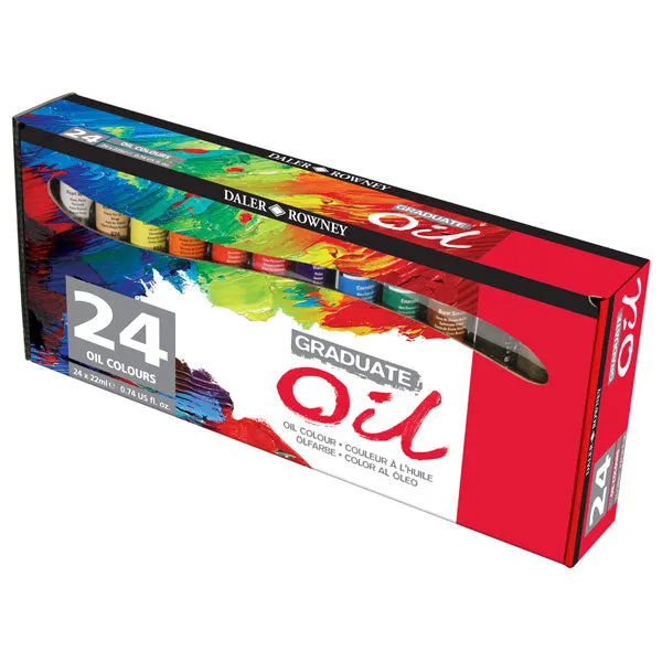 Daler Rowney Graduate Oil Color Set of 24 x 22ml