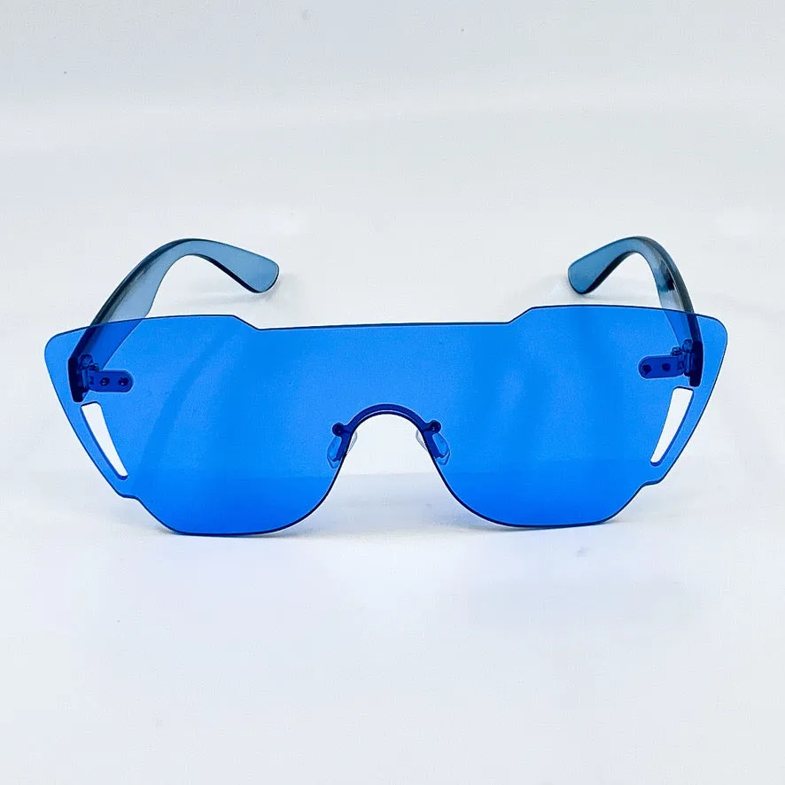 Emerson Rimless Transparent Shield Sunglasses