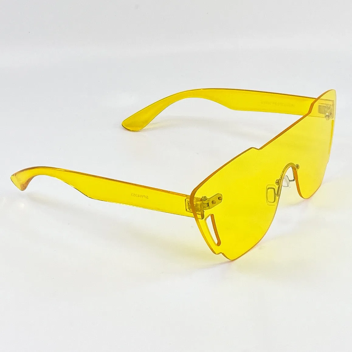 Emerson Rimless Transparent Shield Sunglasses