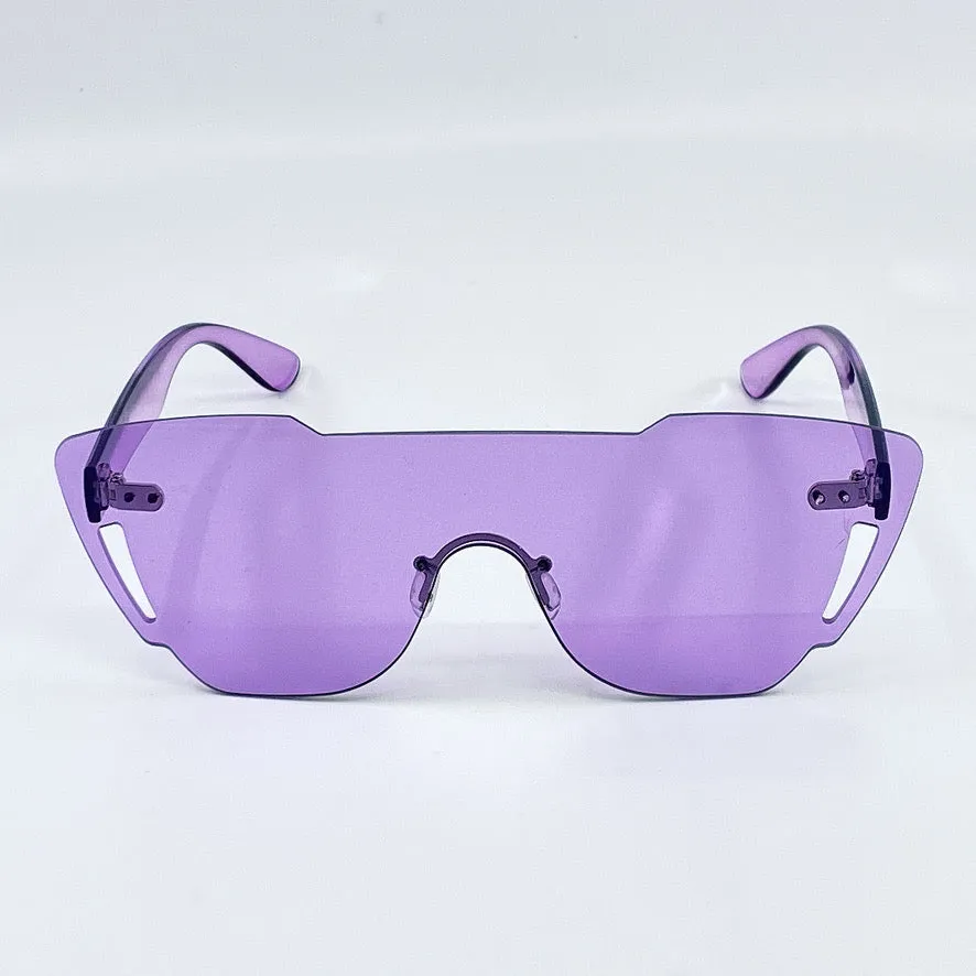 Emerson Rimless Transparent Shield Sunglasses