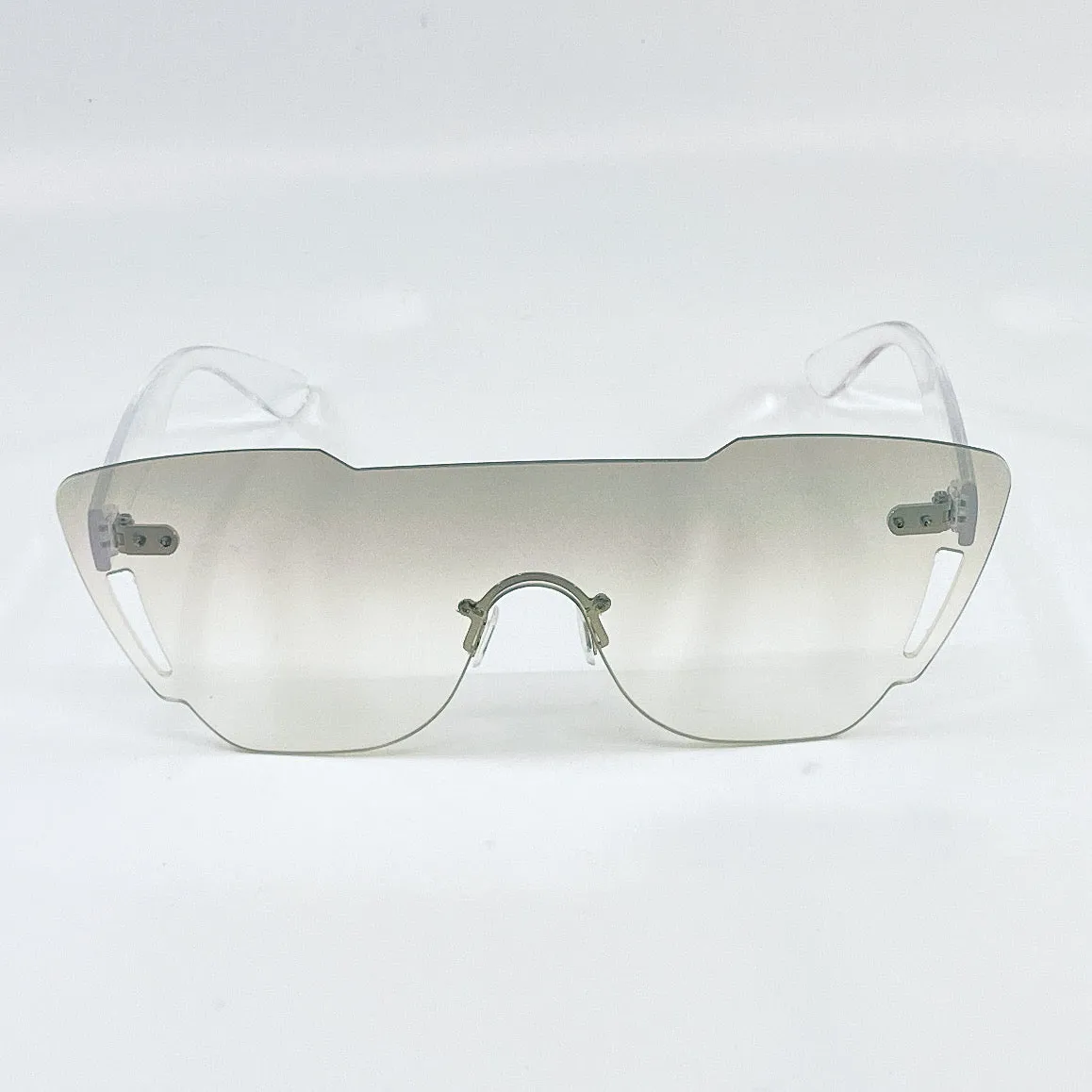 Emerson Rimless Transparent Shield Sunglasses