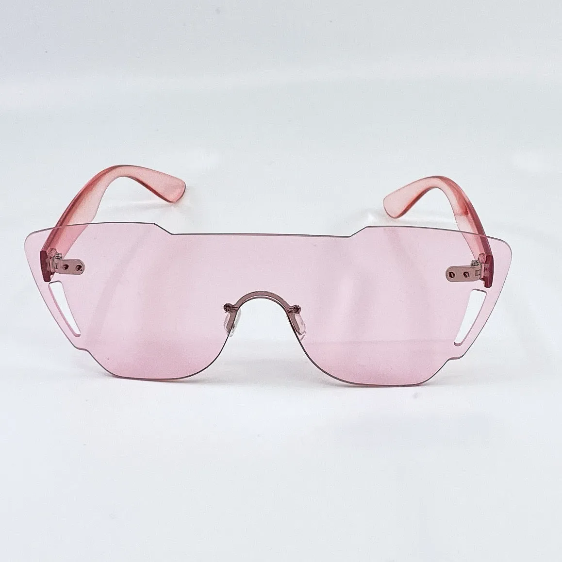 Emerson Rimless Transparent Shield Sunglasses