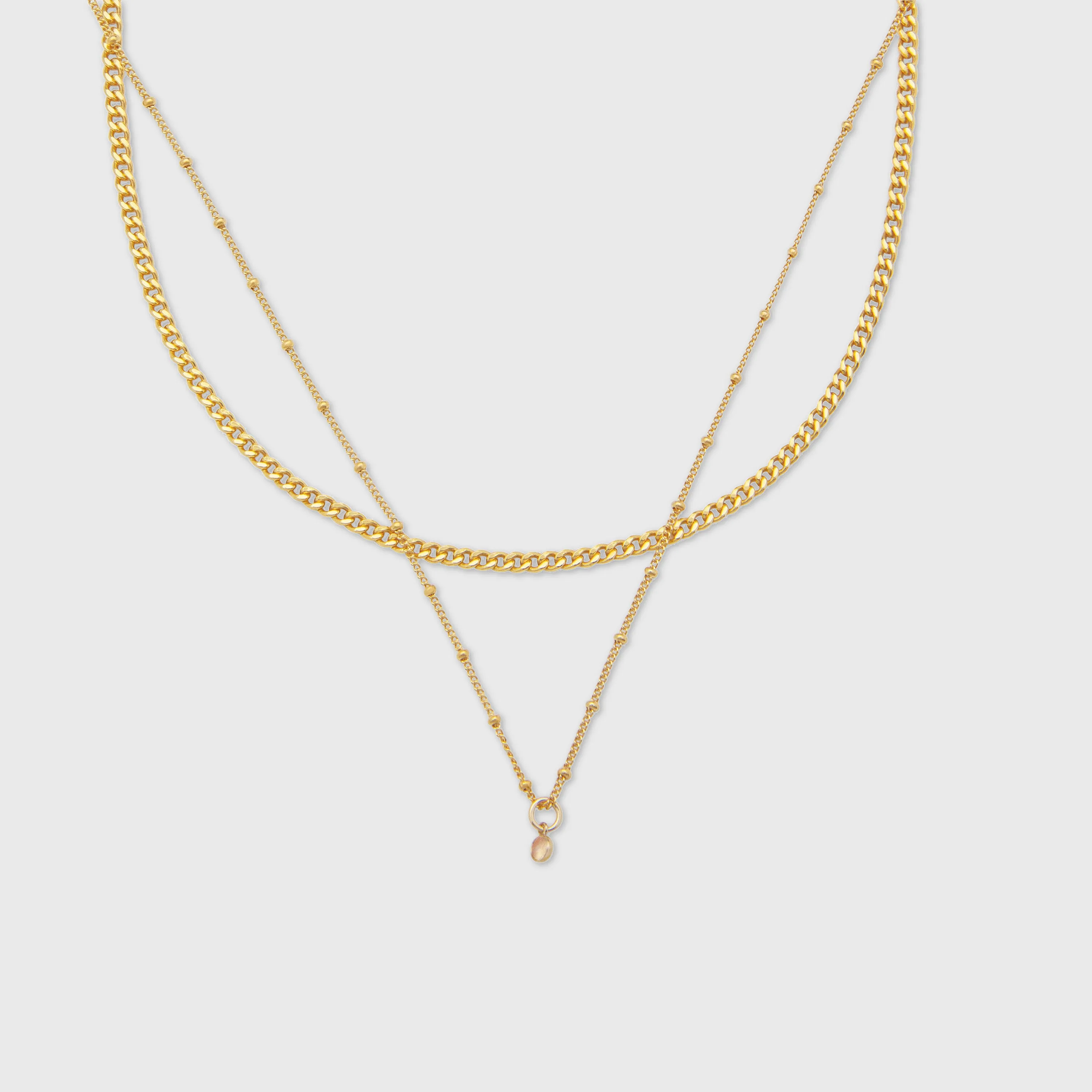 gabi choker   birthstone necklace layering set