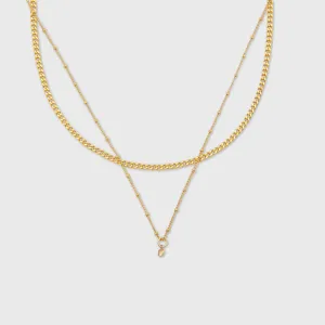 gabi choker   birthstone necklace layering set