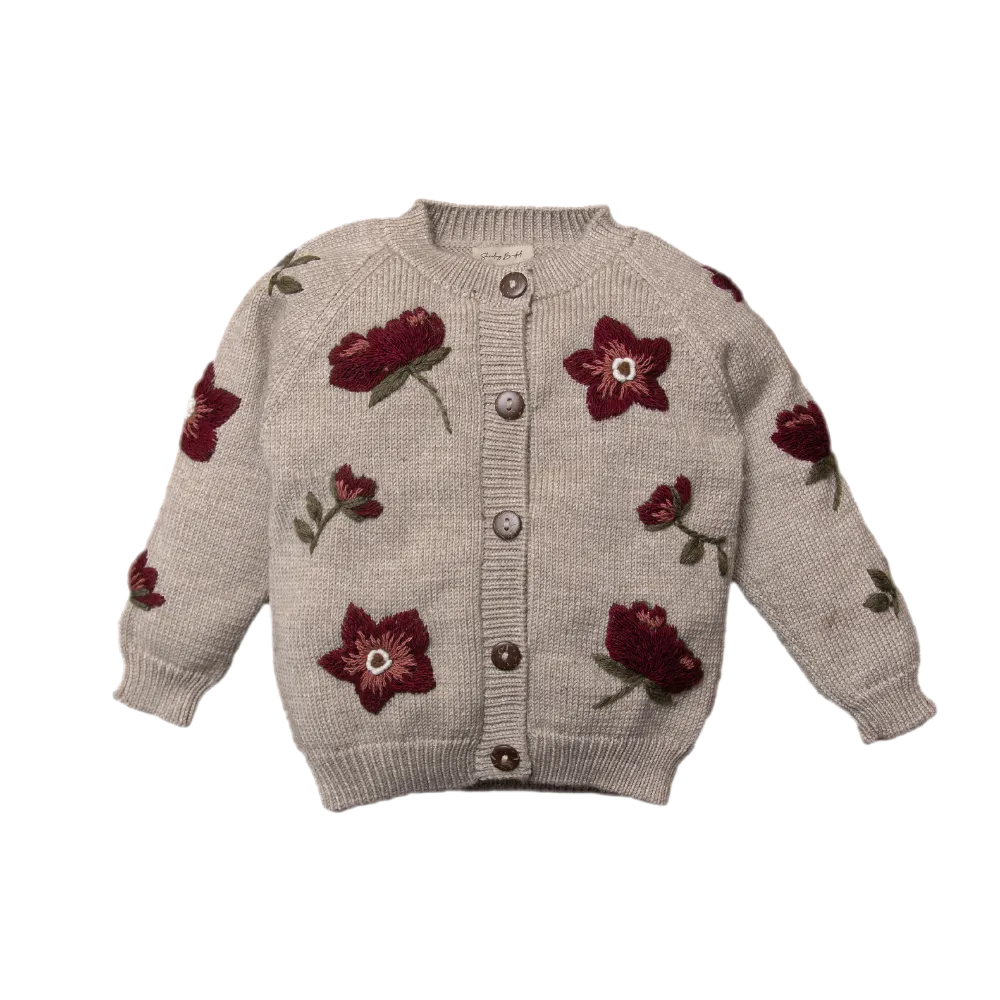Hellebores cardigan - Barley