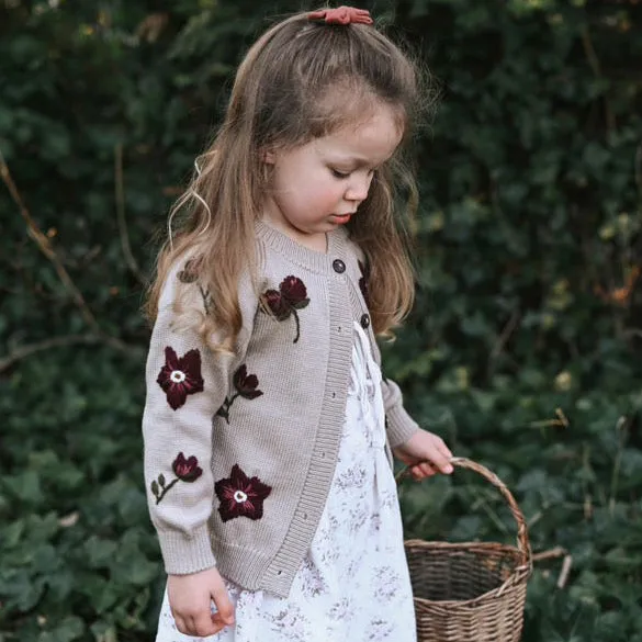 Hellebores cardigan - Barley