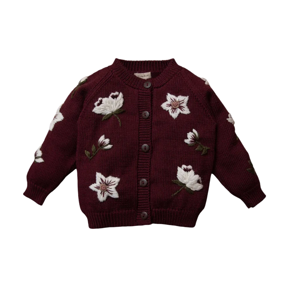 Hellebores cardigan - Grape