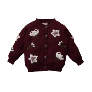 Hellebores cardigan - Grape