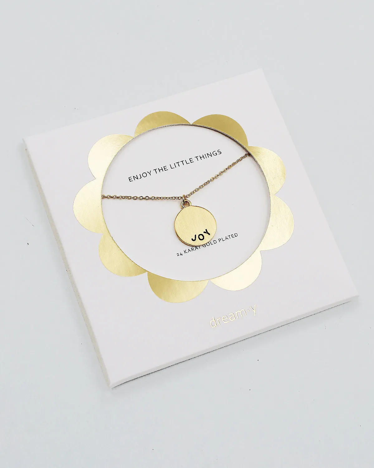 JOY Pendant Card Necklace