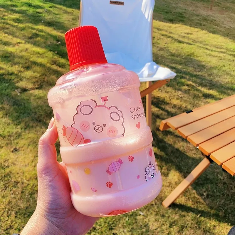 Kawaii Bear Water Bottle 1000ml