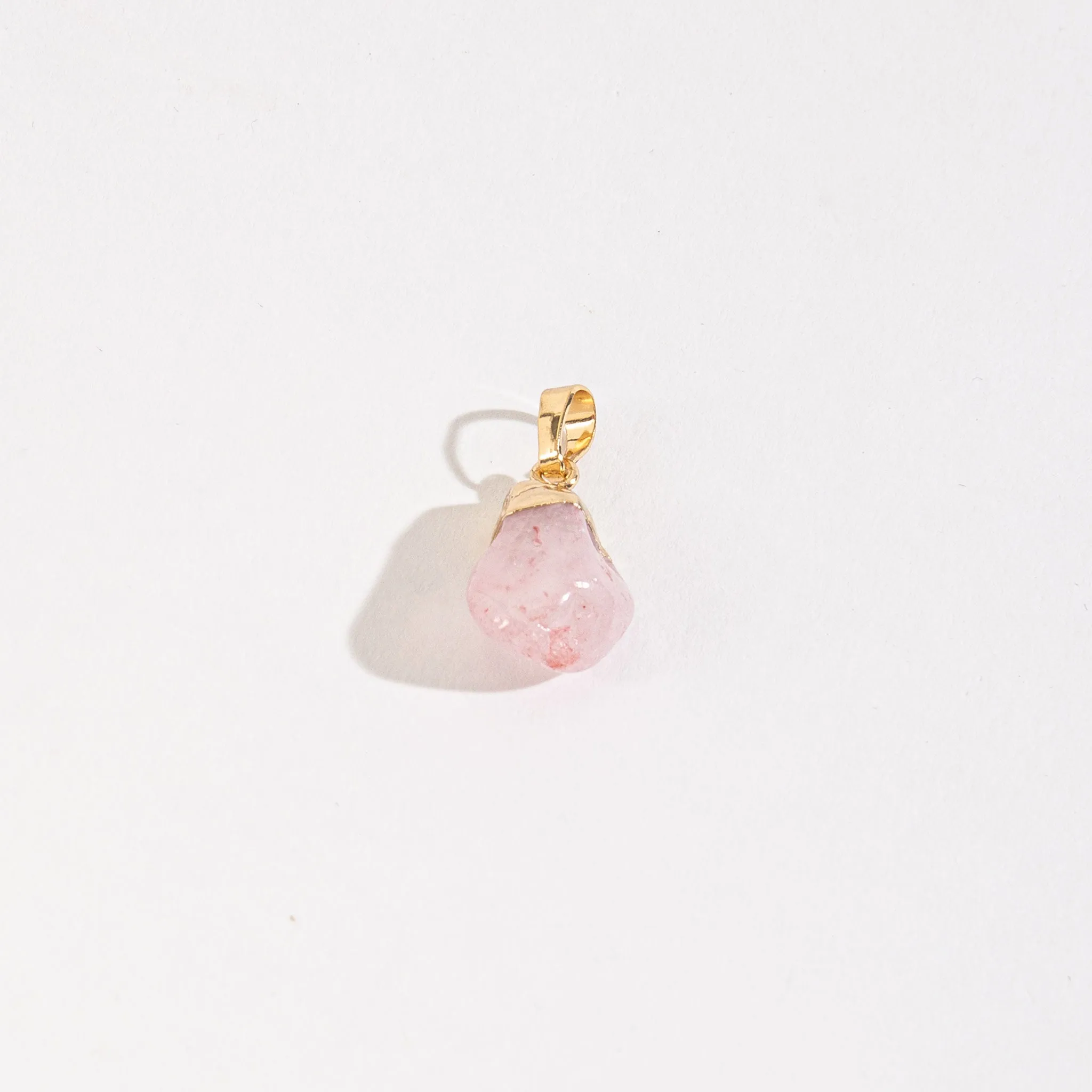 Layering Quartz Stone Pendant Charm