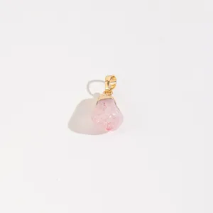 Layering Quartz Stone Pendant Charm