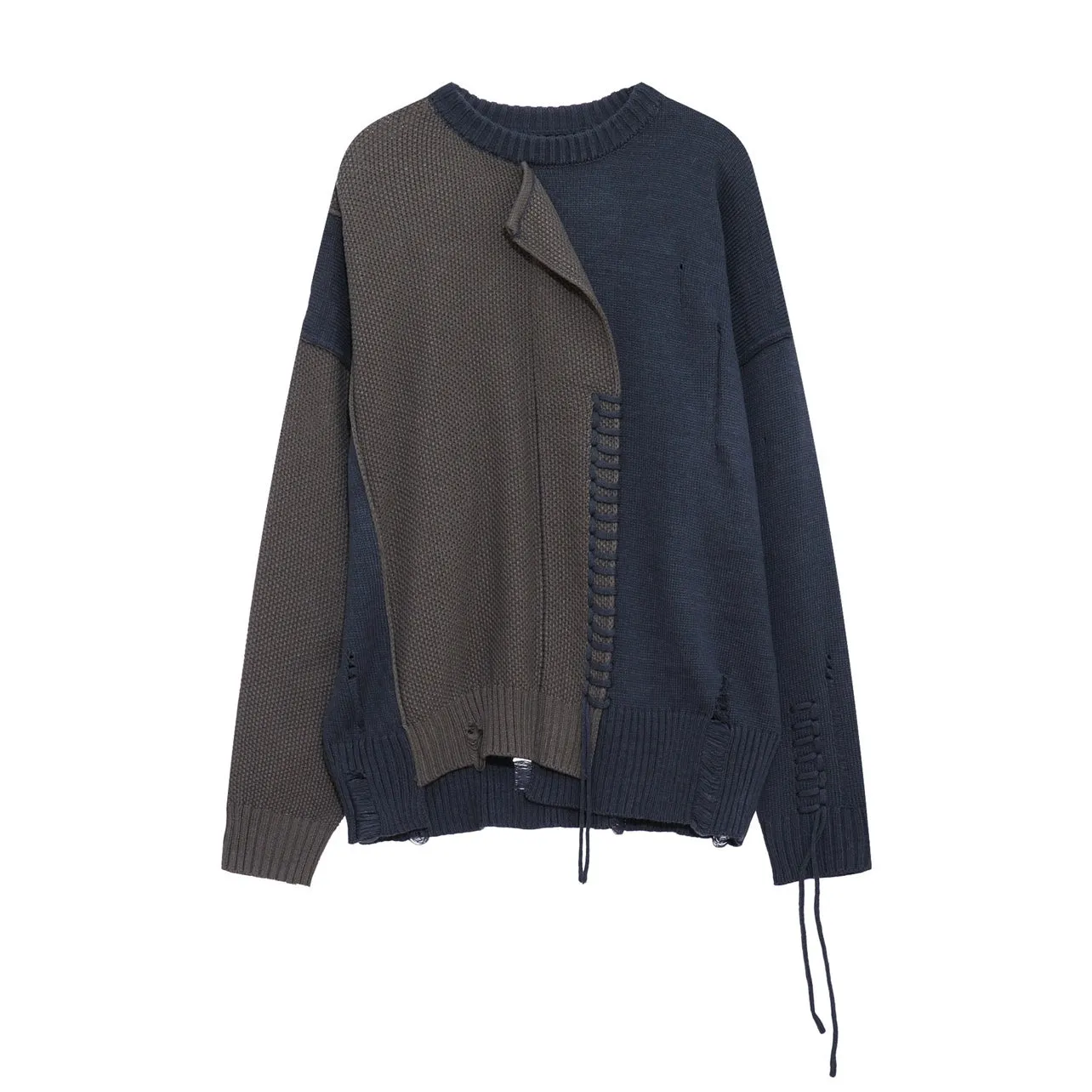 【Mz】Mending stitch layering knitwear  MZ0007