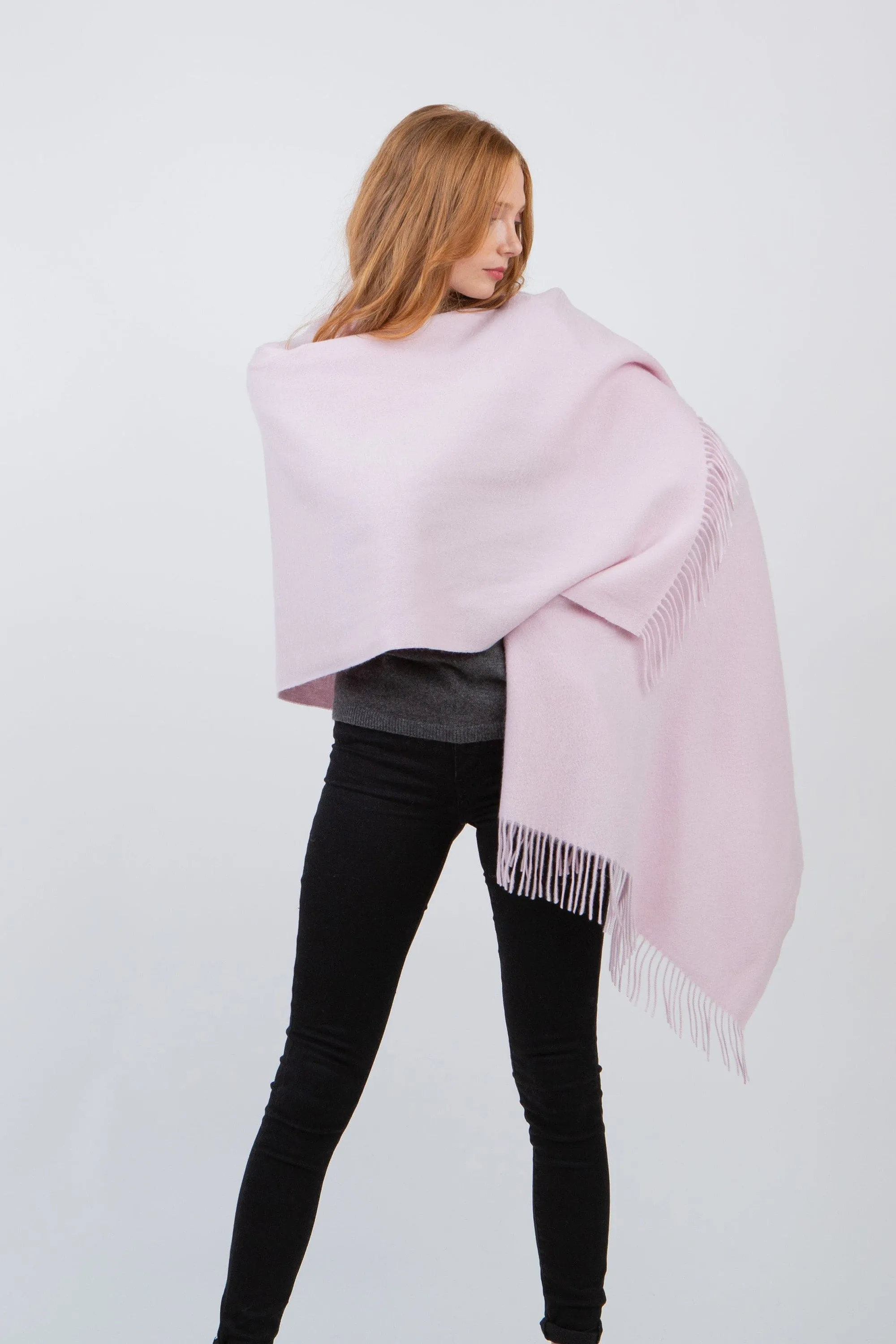 Solid Cashmere Stole - Pale Lilac