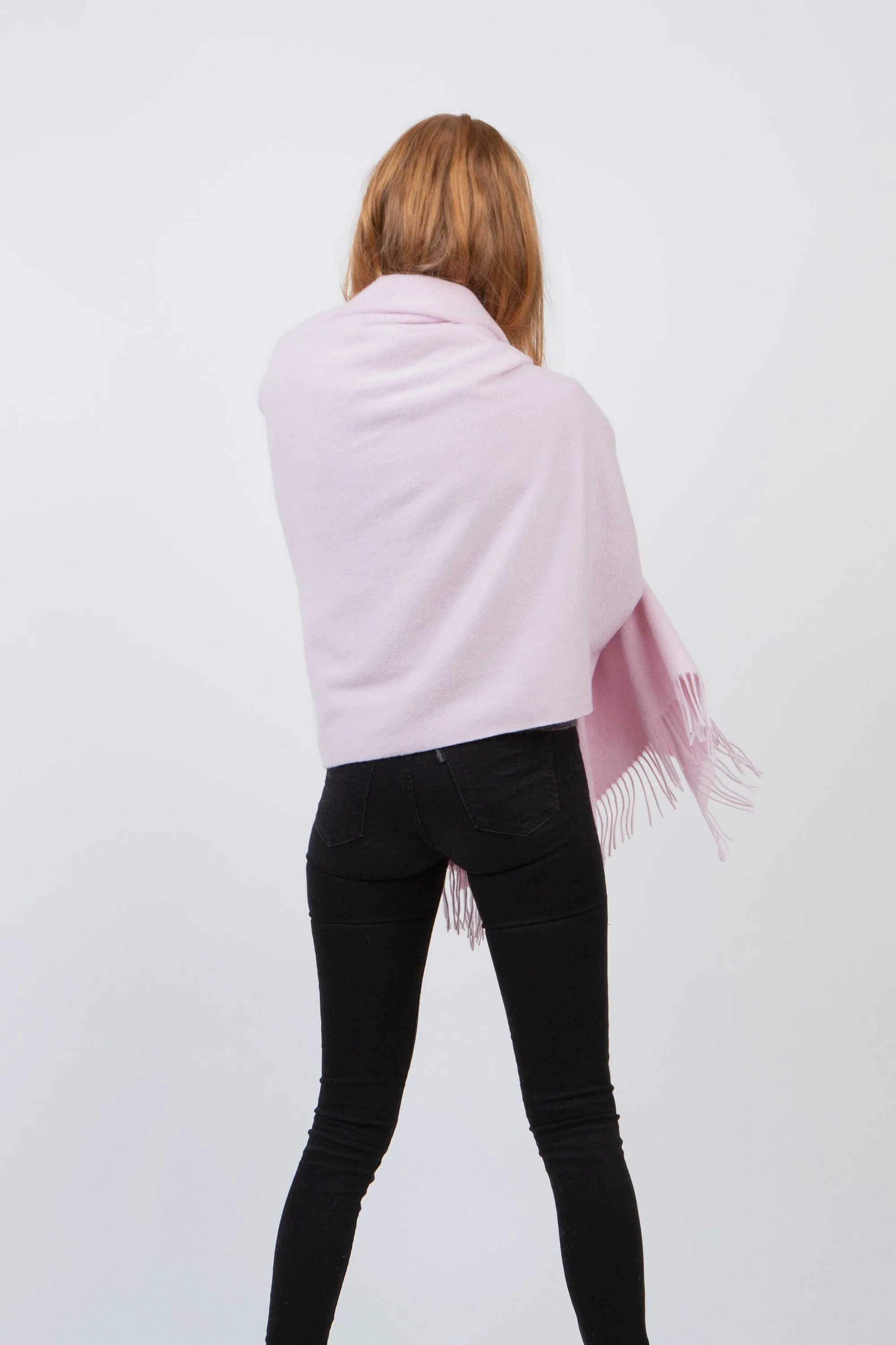 Solid Cashmere Stole - Pale Lilac