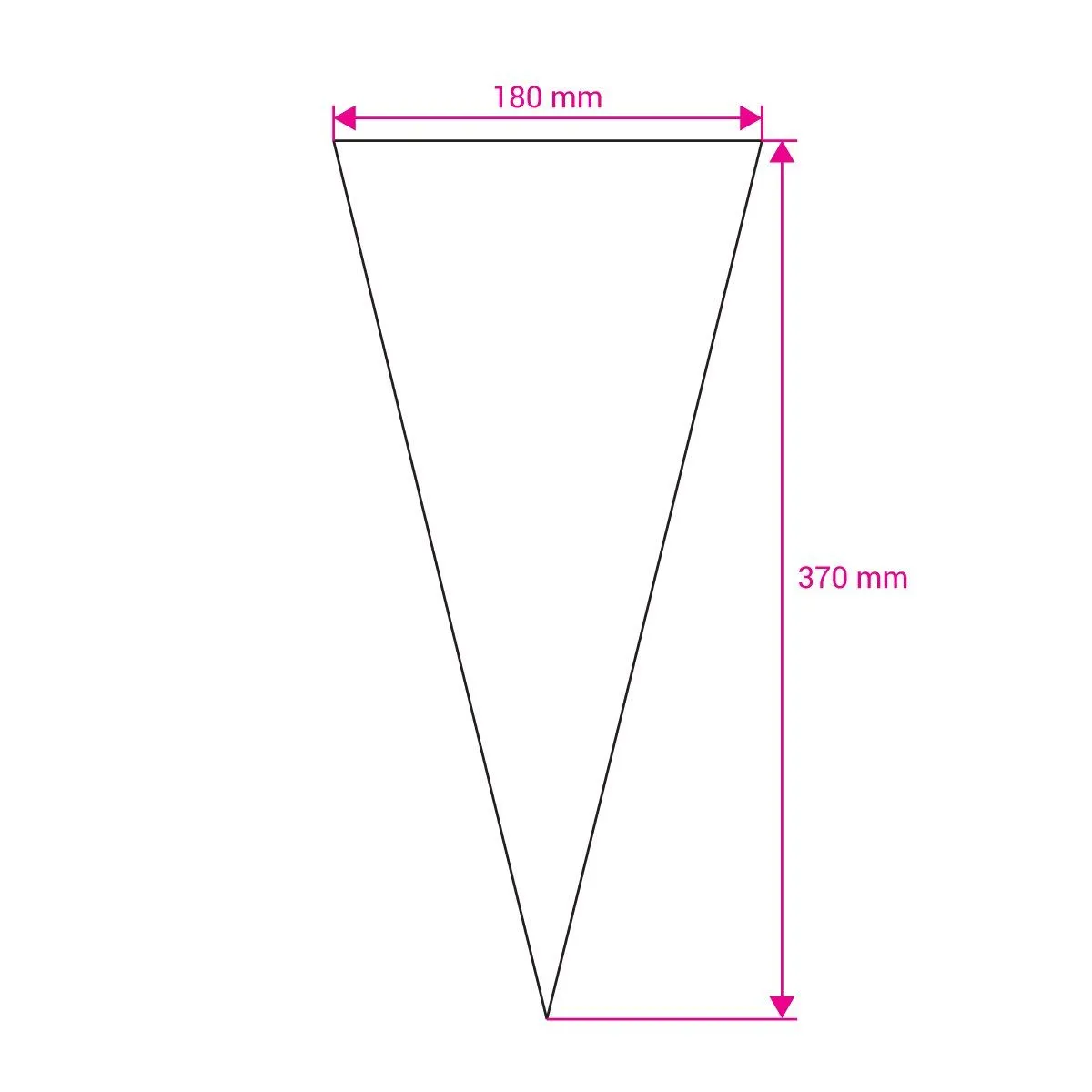 Triangle Goody Cone Bags Clear Cello Treat Bags