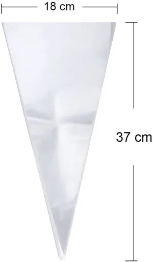 Triangle Goody Cone Bags Clear Cello Treat Bags