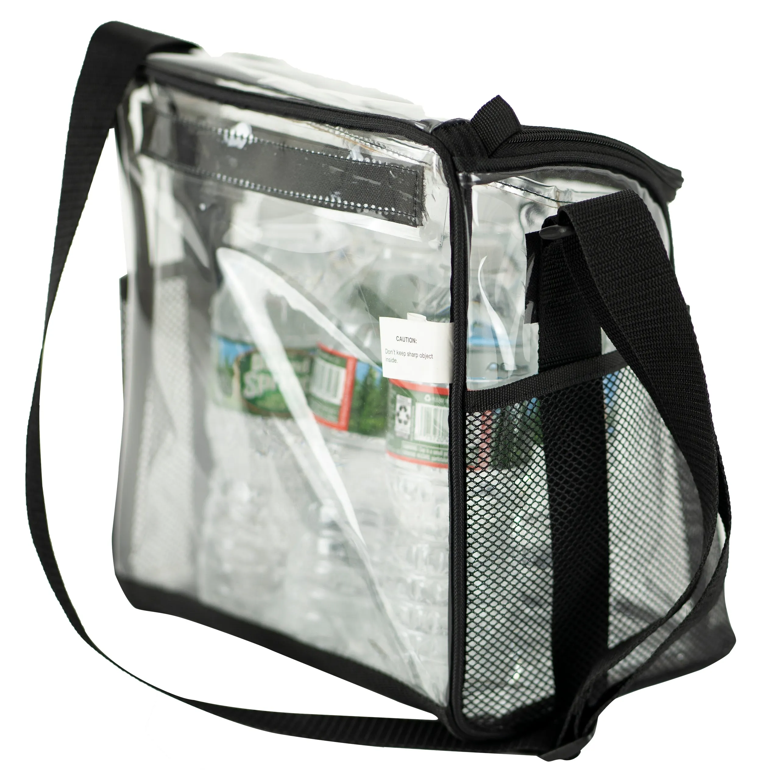 V.1 Amaro Clear Lunch Bag With Removable Insert - 9.75"LX8"WX9.5"H (MEDIUM)