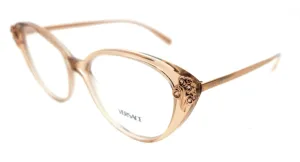 Versace 0VE3262B 5215 Transparent Brown Cateye Optical Frames